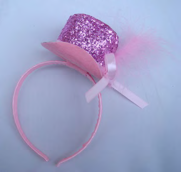 Wickedfun Pink Fascinator Hat with Alice Band