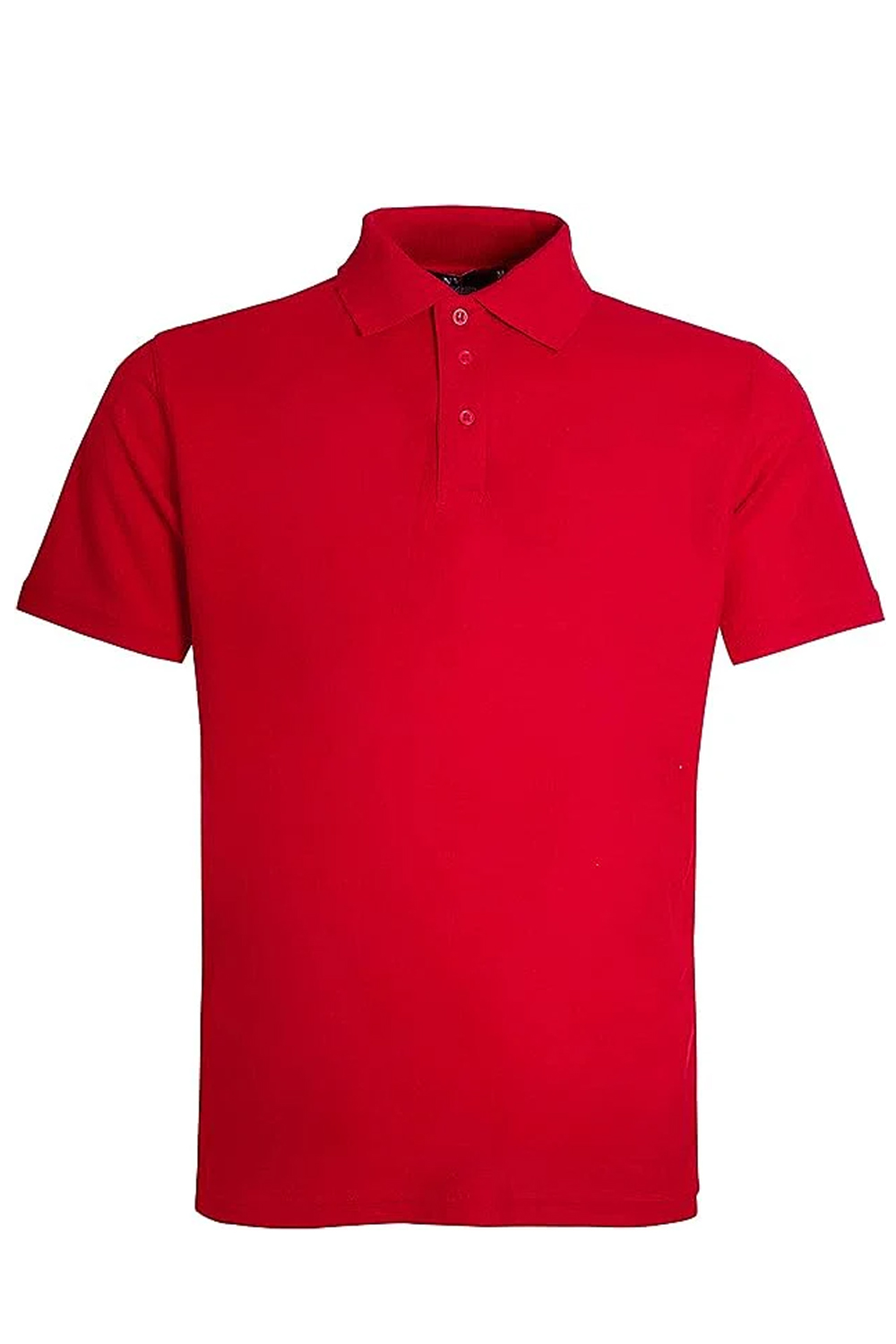 Pique Polo Shirts Regular Fit Short Sleeve Top Red