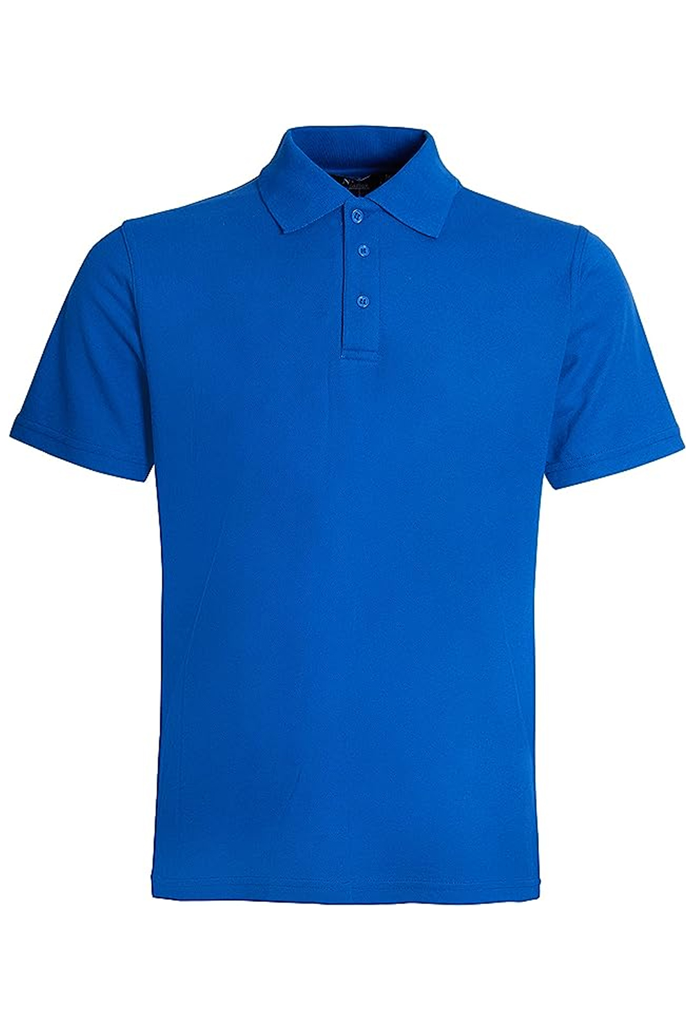 Pique Polo Shirts Regular Fit Short Sleeve Top Royal Blue
