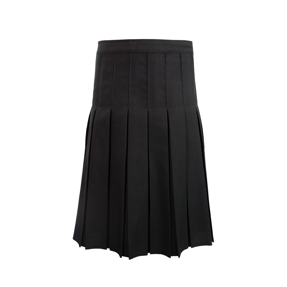 Polyester Top Stitched Pleated Skirt