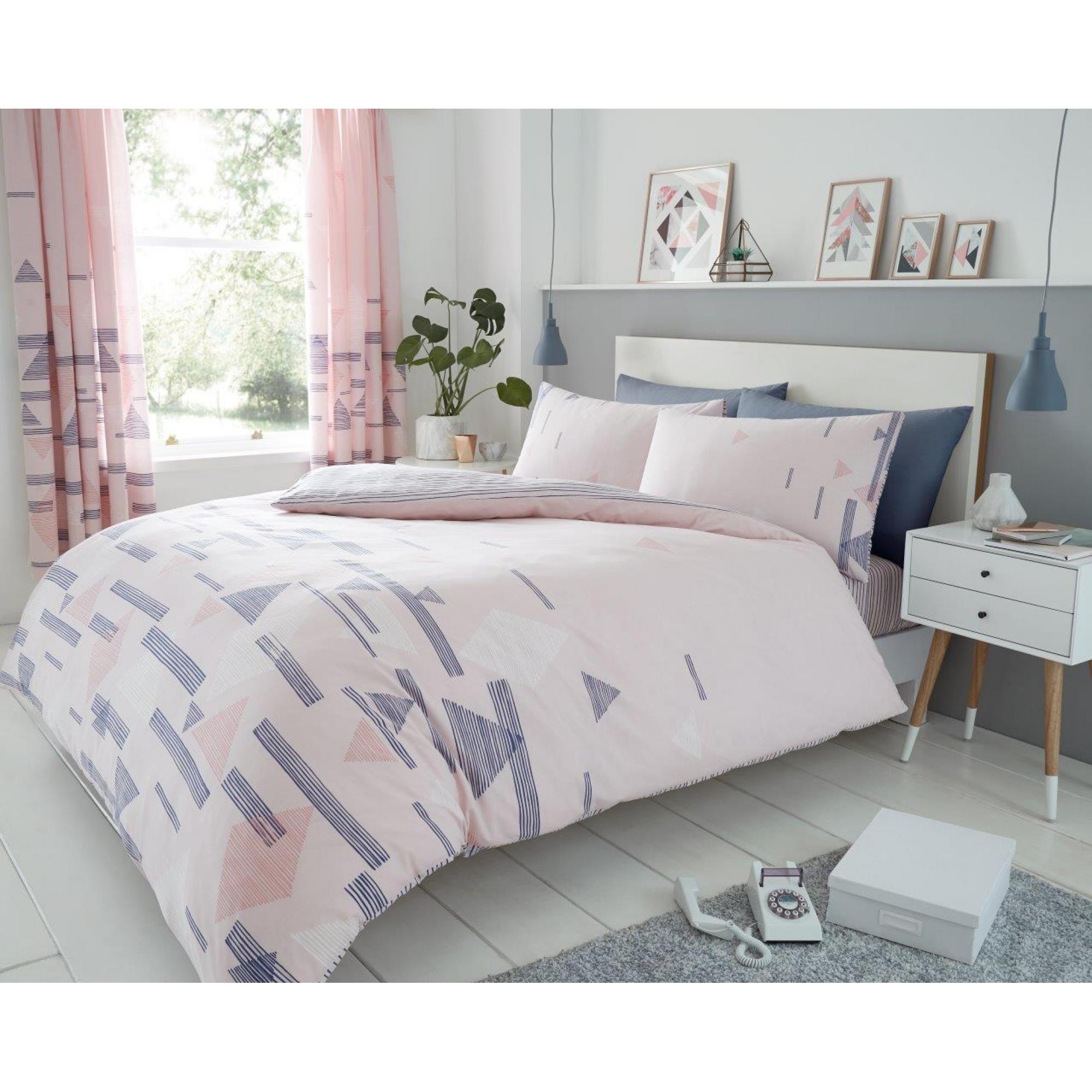 PRINTED DUVET SET BENTON PINK