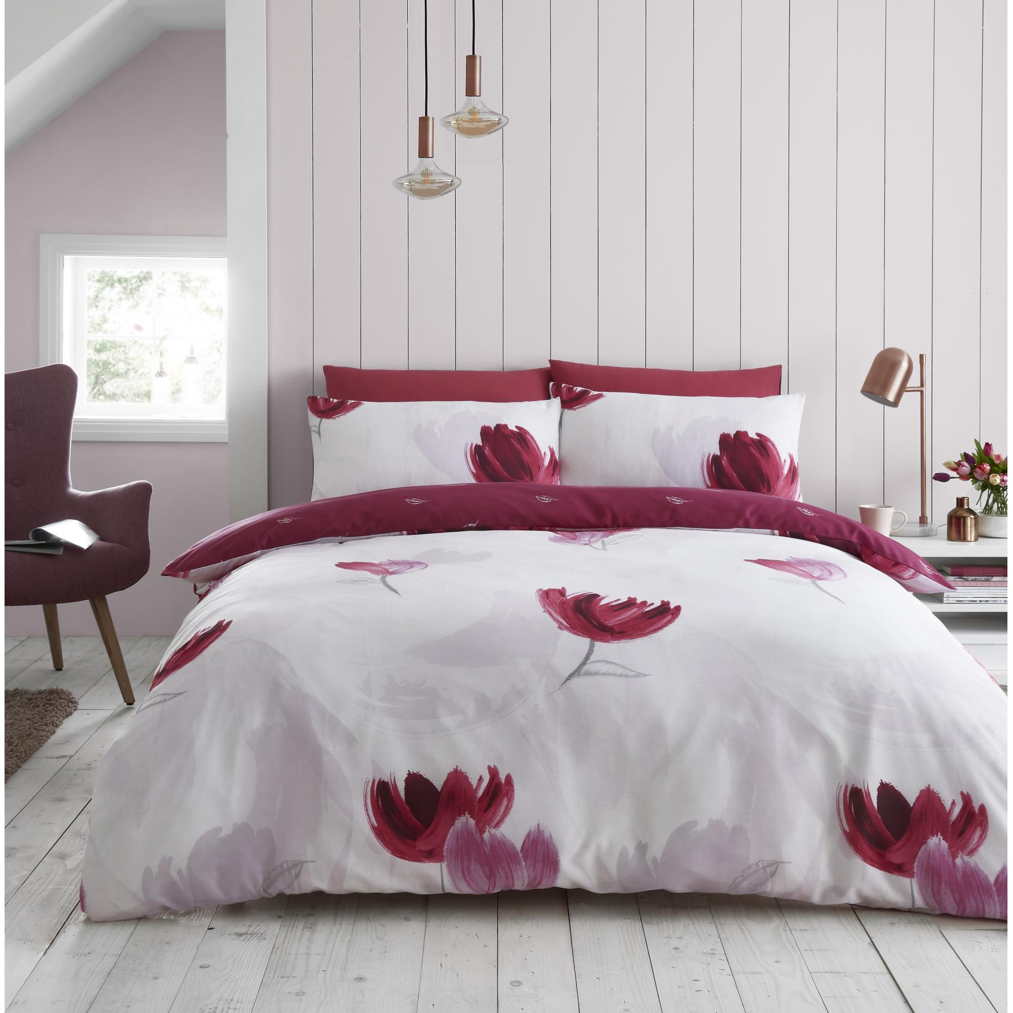 PRINTED DUVET SET DARCY PURPLE