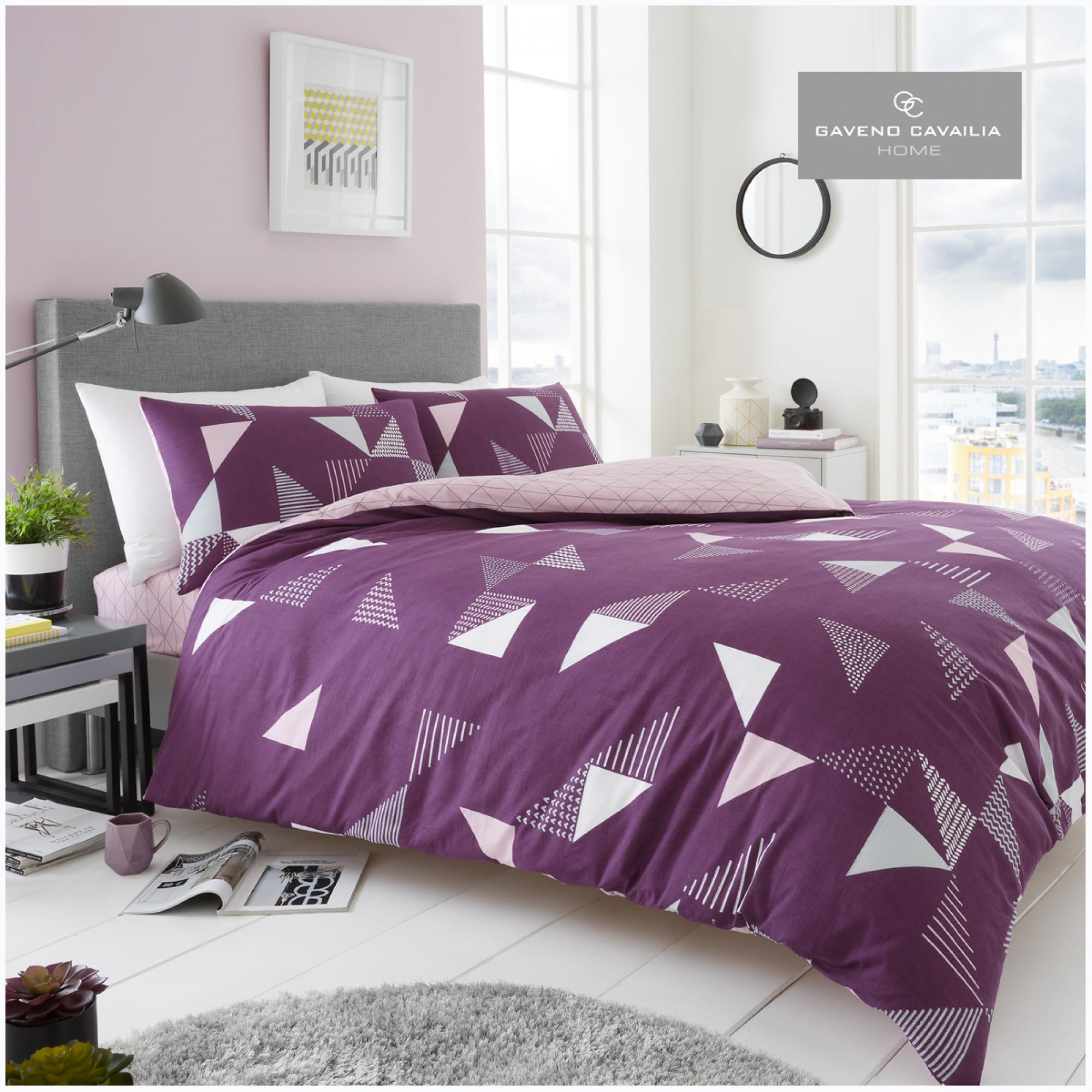 PRINTED DUVET SET MARCO PURPLE