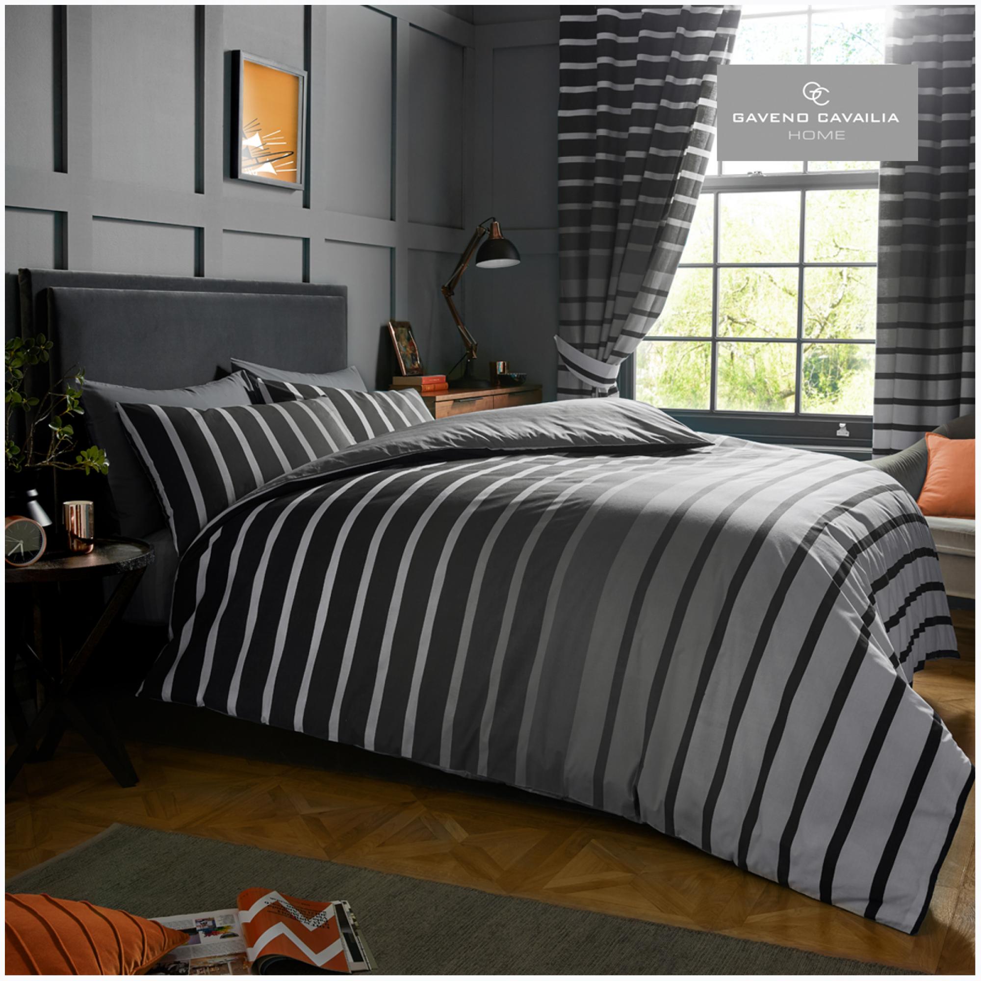 PRINTED DUVET SET OSCAR GREY