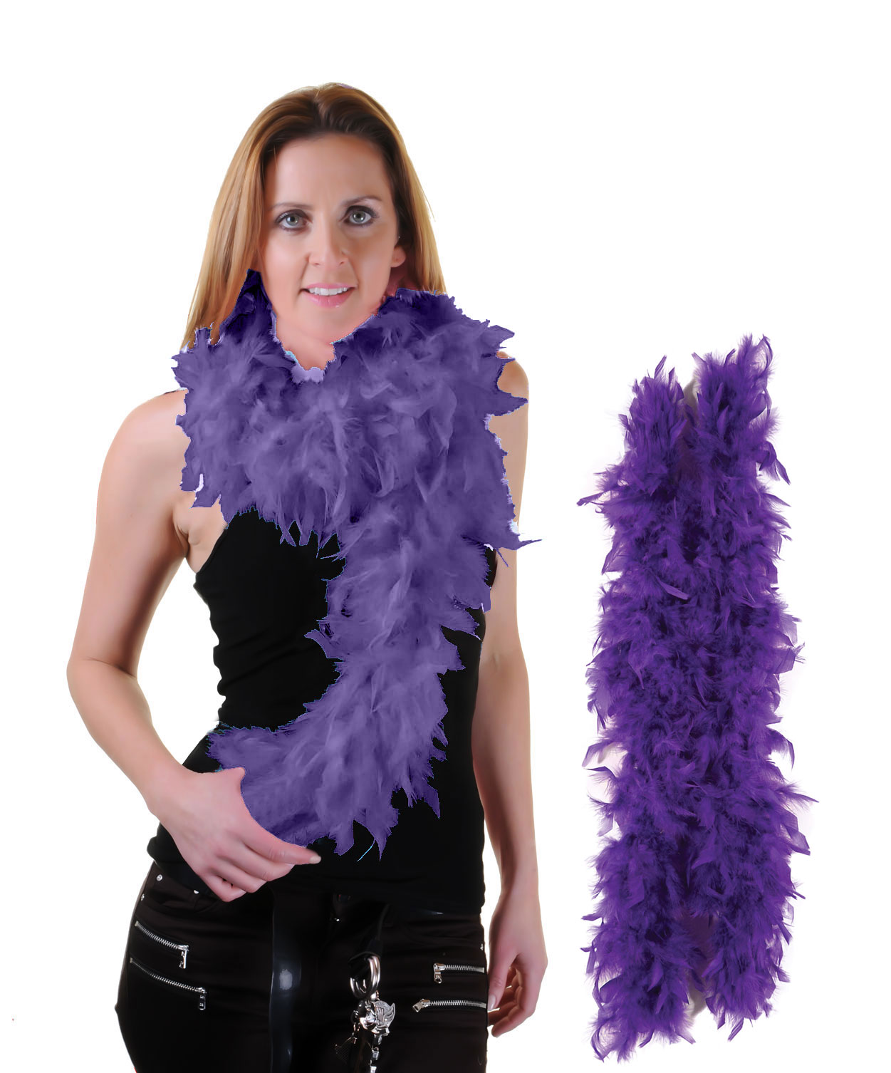 Purple Feather Boa High Quality