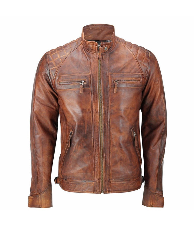 Quilted Vintage Distressed Jacket