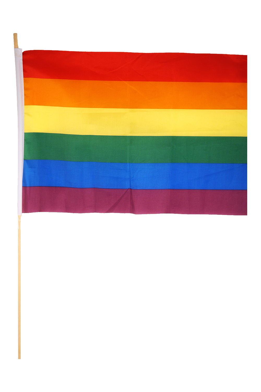 Rainbow Flag Hand Nylon (Pack of 12)