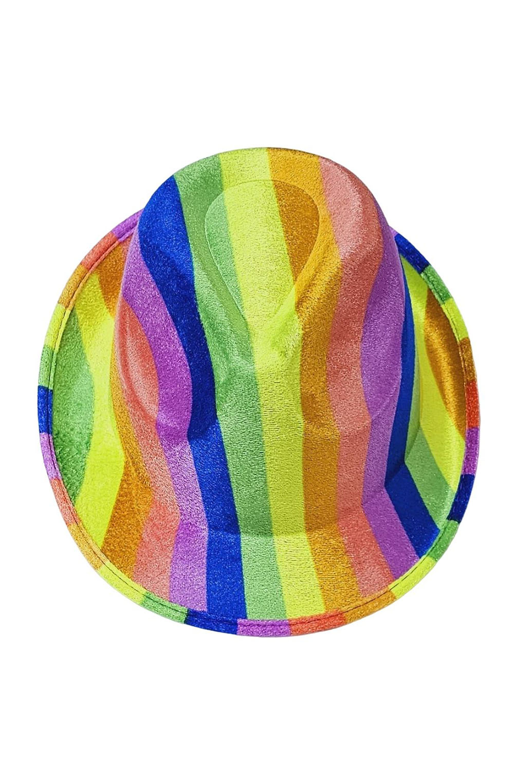 Wickedfun Rainbow Gangster Hat 58cm