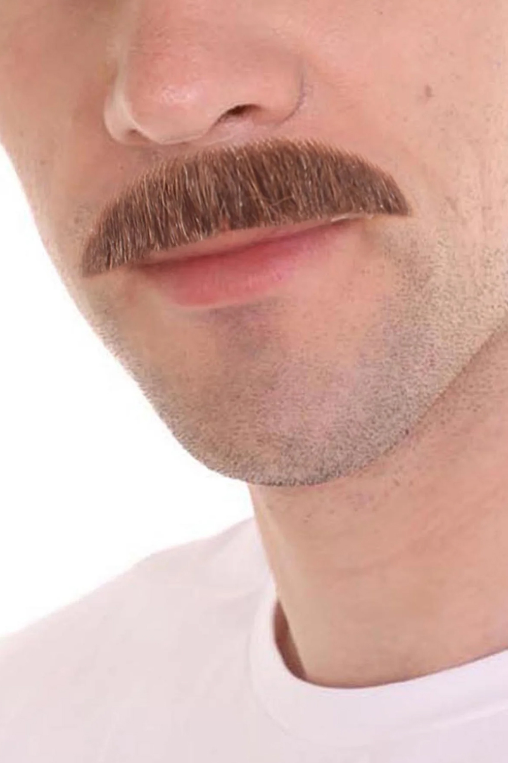 Realistic Brown Moustache for Cosplay & Halloween