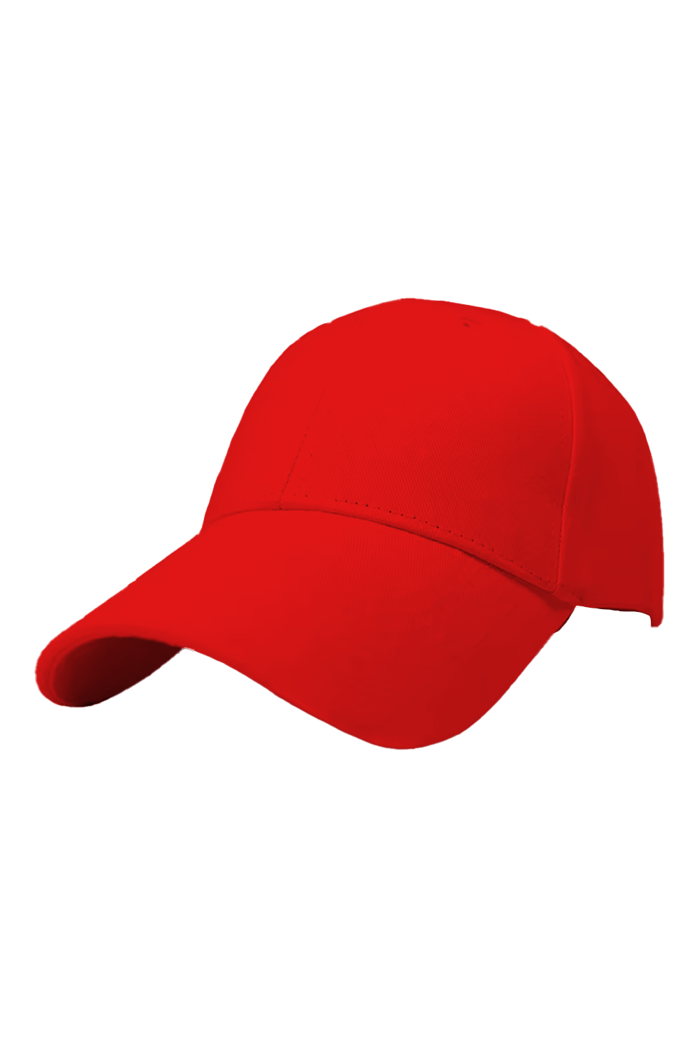 Red Adjustable Plain Summer Sport Baseball Cap