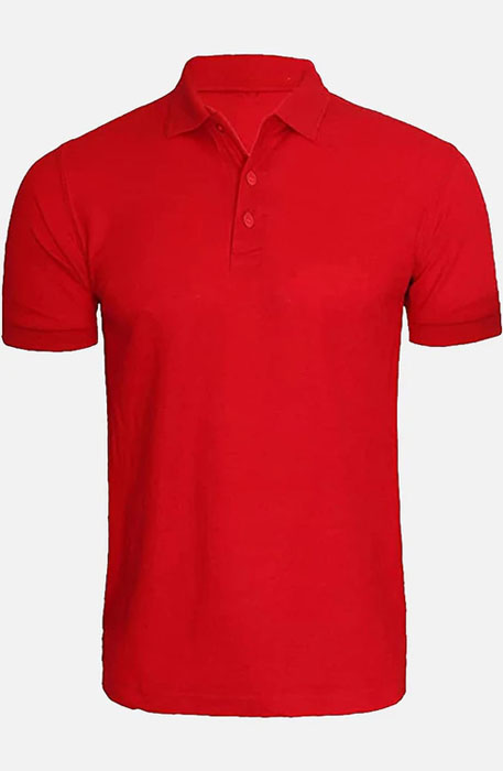 Red Mens Plain Polo Shirts