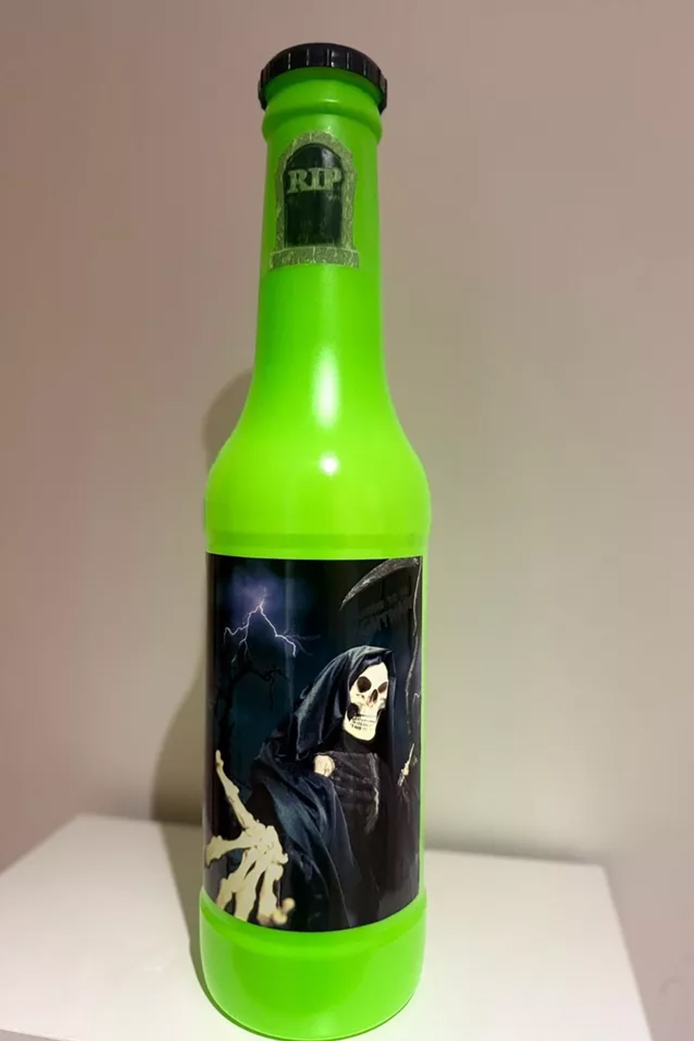 RIP Skeleton FT Plastic Bottle For Coins