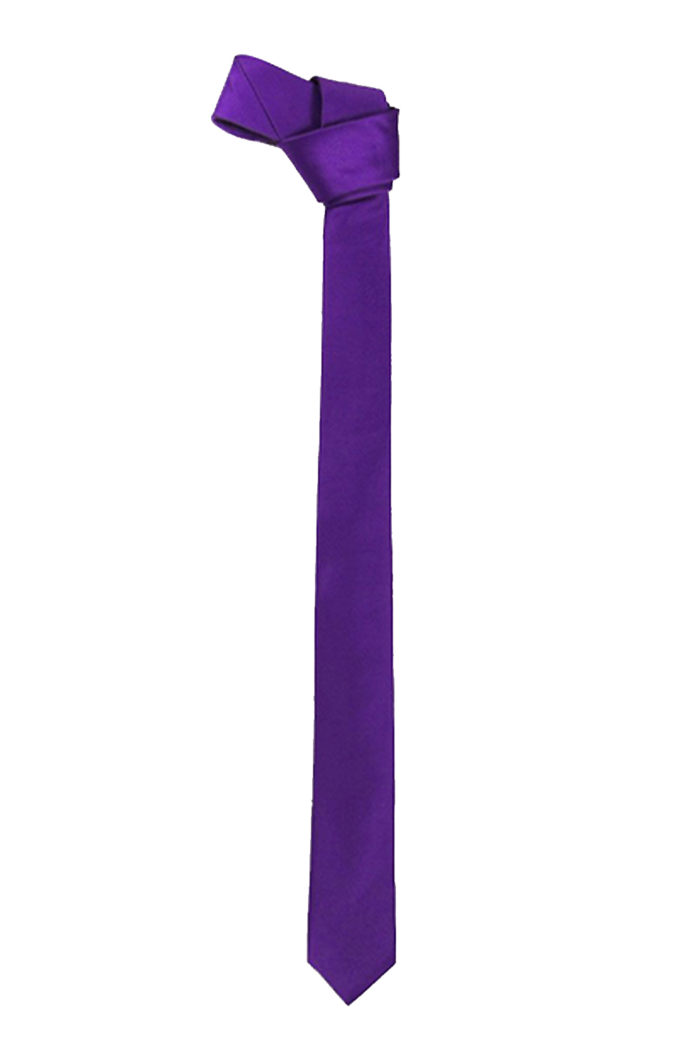 Satin Plain Purple Neck Tie