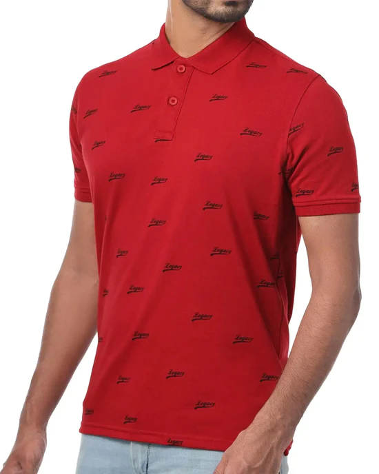 Short Sleeved Mens Legacy Printed Shirt | Logo Looks