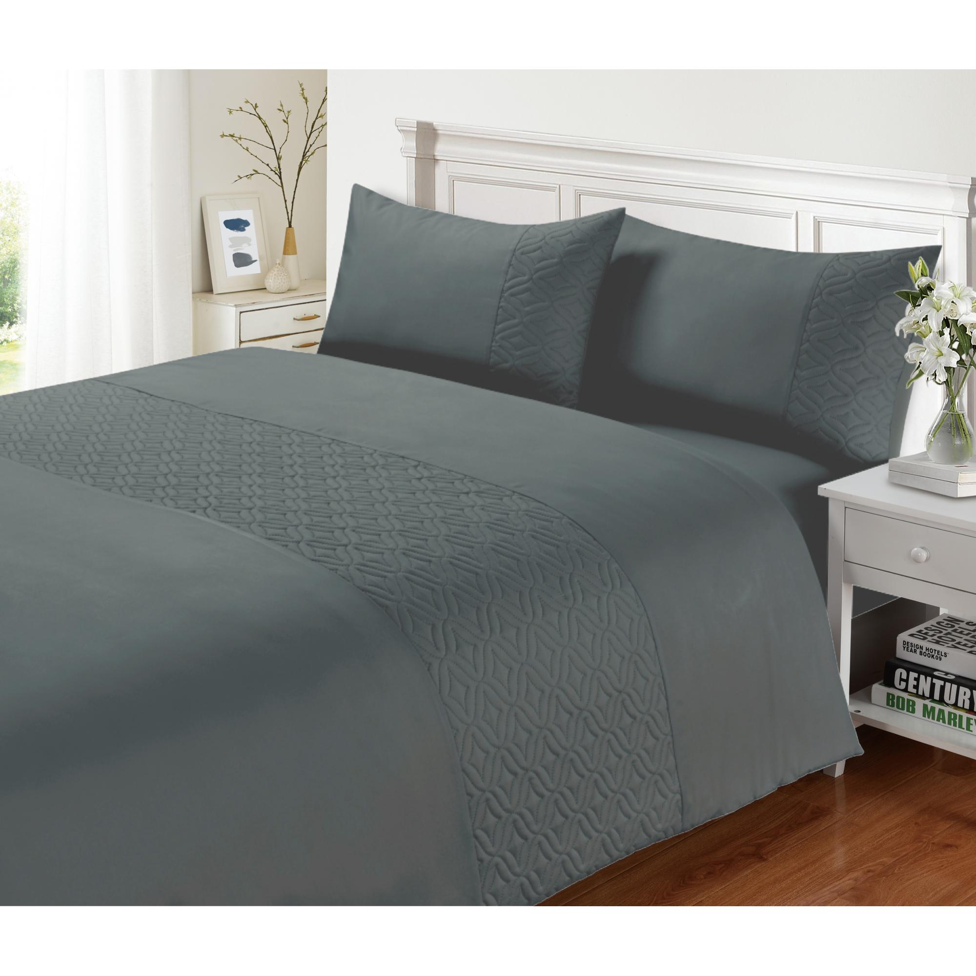 SIGNATURE DUVET SET PIN SONIC CHARCOAL