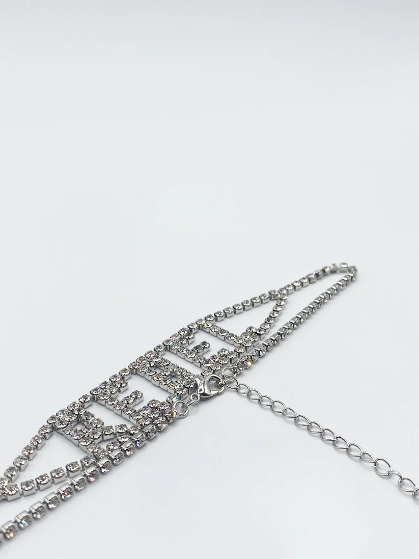 Silver Rhinestone 