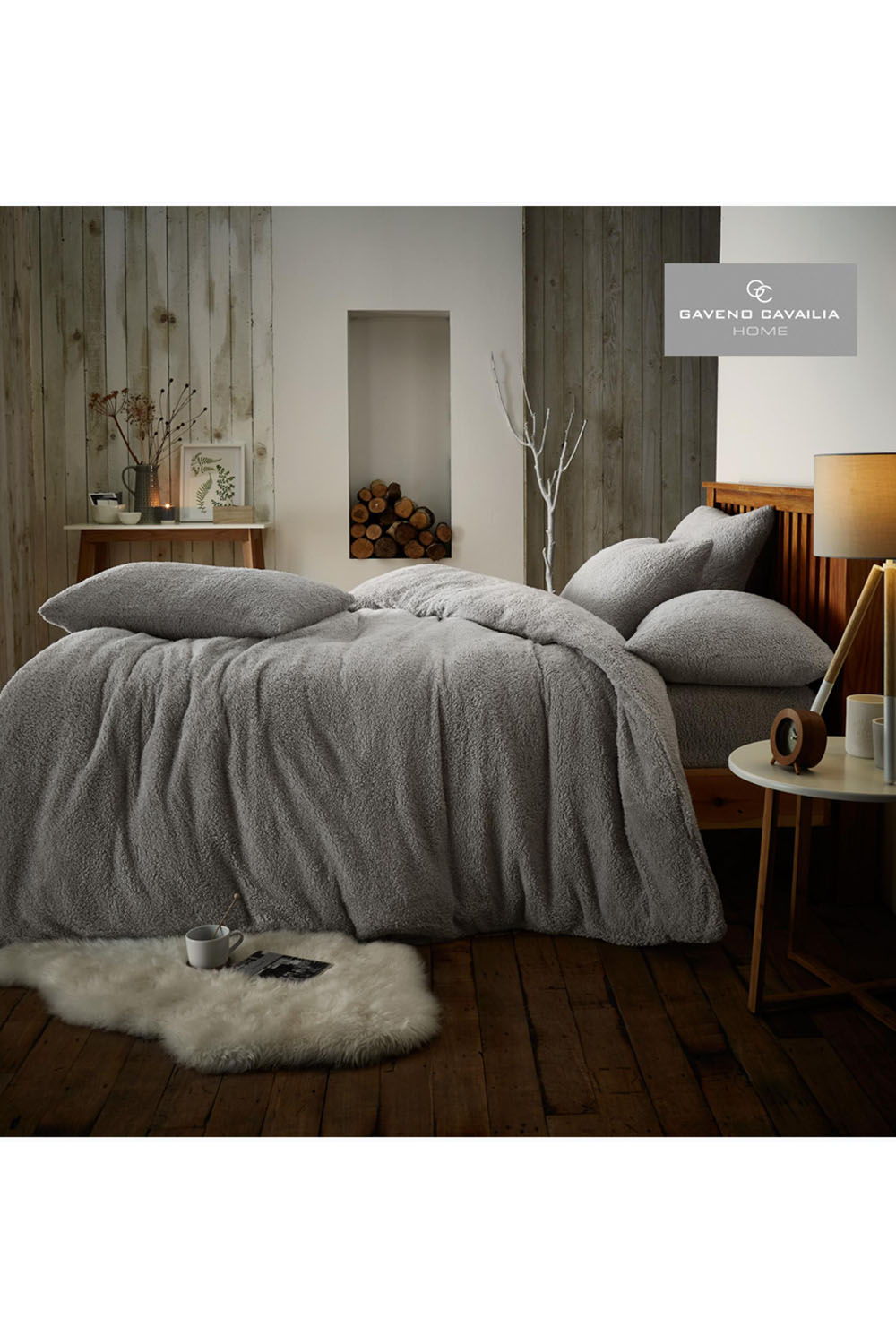 Soft Serenity Teddy Plain Duvet Set