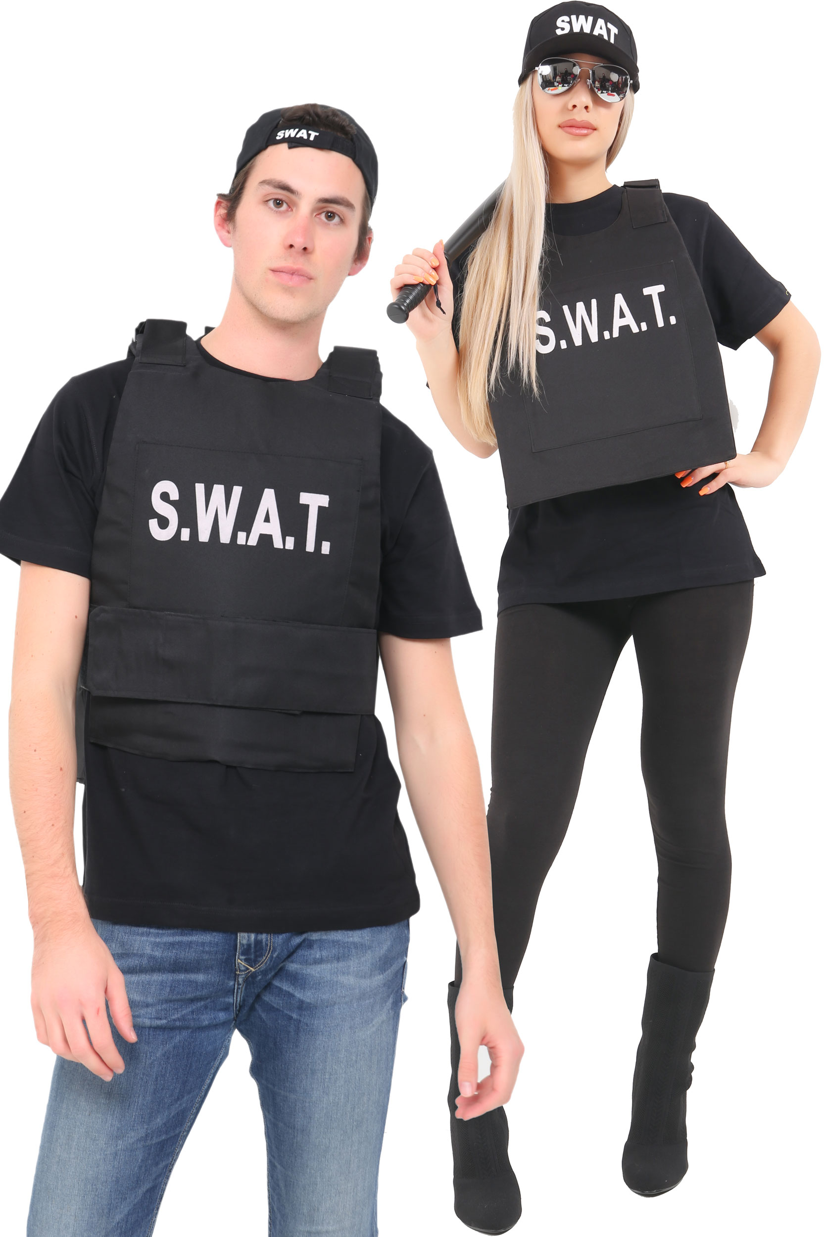 Wickedfun SWAT Adult Vest and Hat Set