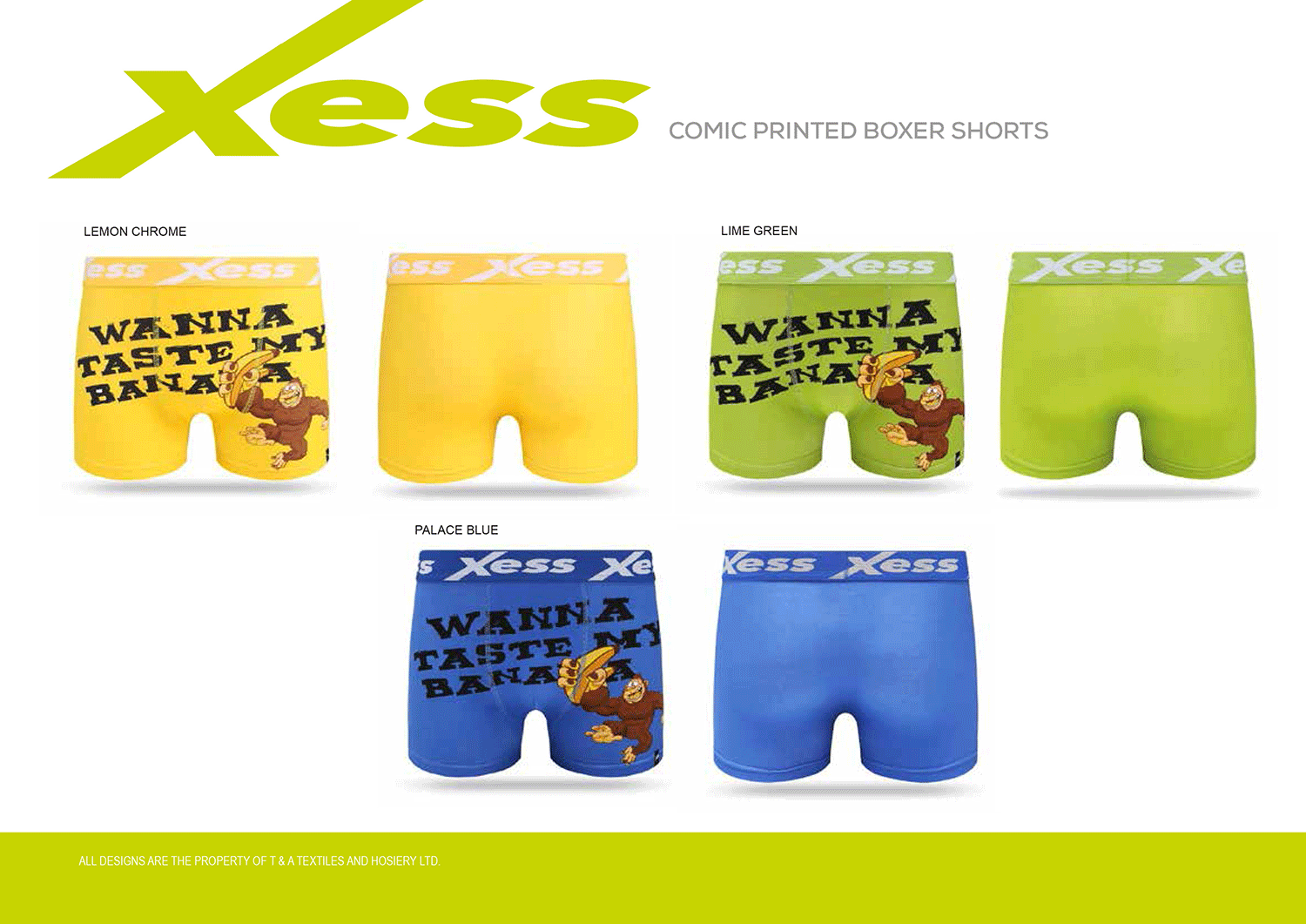 Taste My Banana Printed Assorted Colour Boxer Shorts