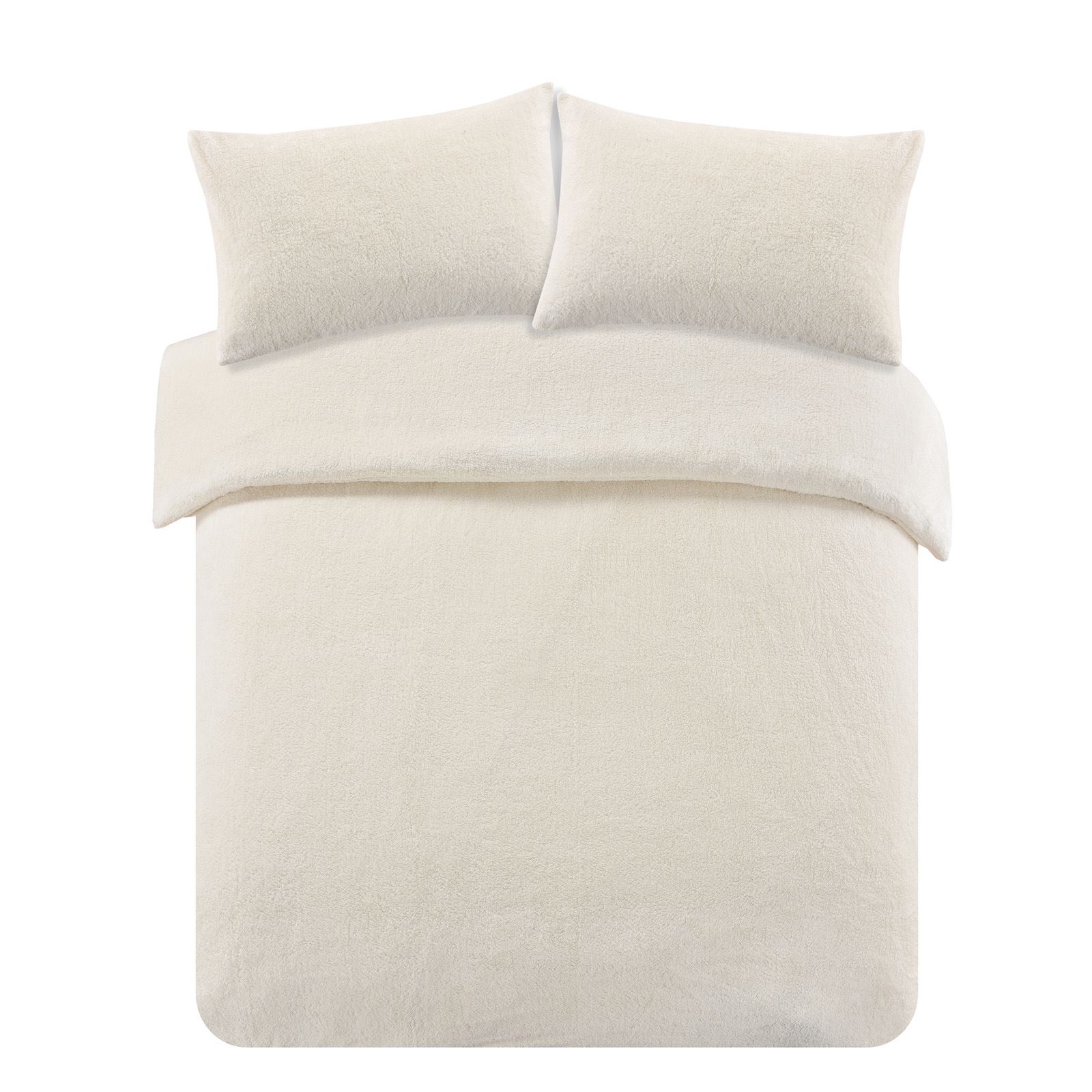 Teddy Fleece Duvet Cover Cream Ivory