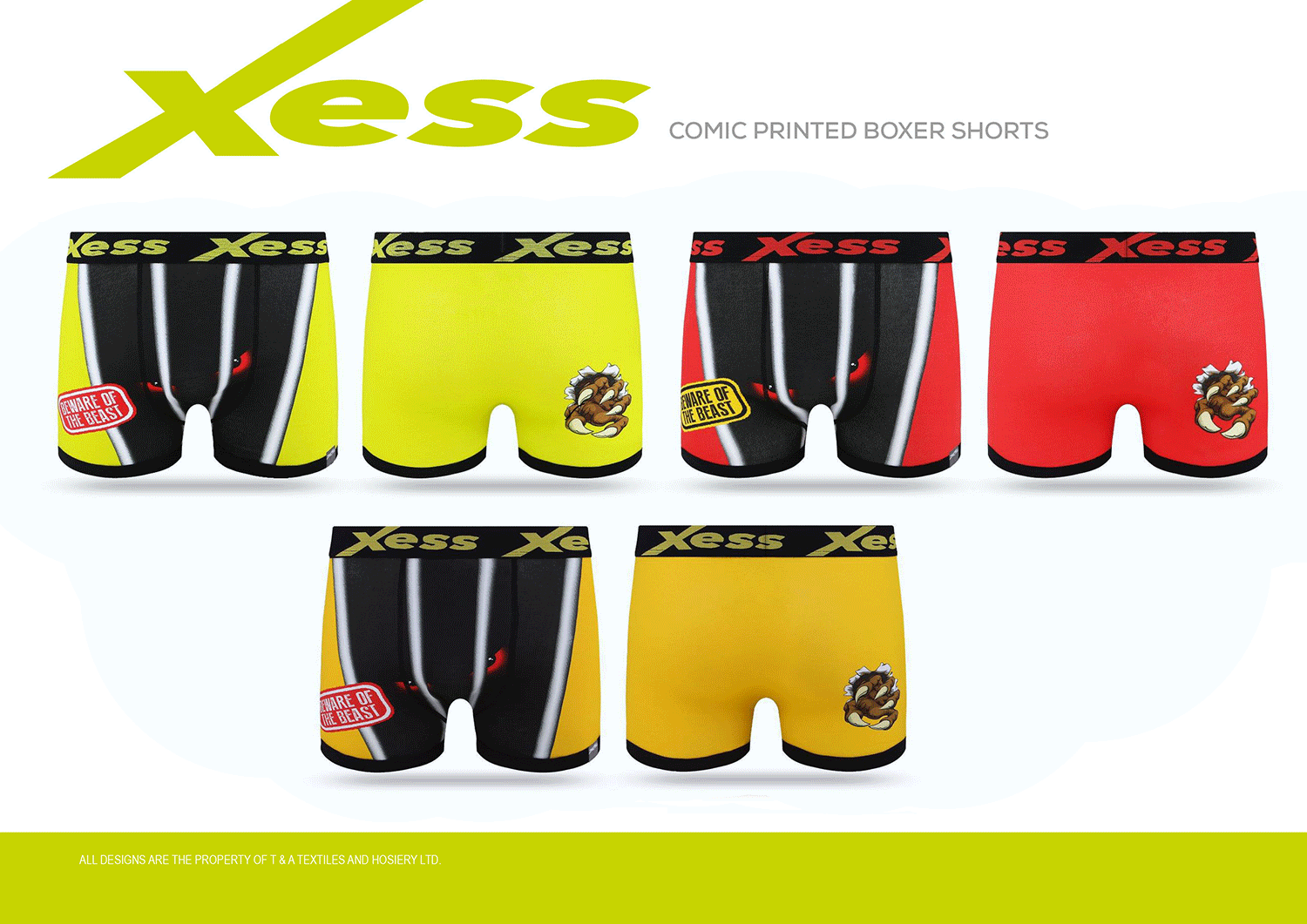 The Beast Assorted Colour Boxer Shorts