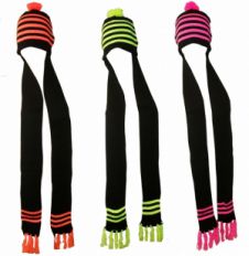 12 Pcs Luminous Combo Hat With Scarf