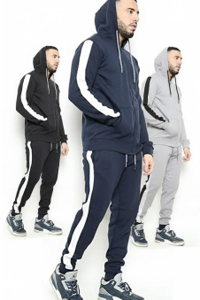 2-Piece Men’s Tracksuit Zip Hoodie & Bottoms