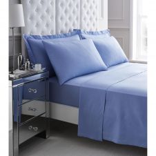200 TC EGYPTIAN COTTON FLAT SHEET BLUE