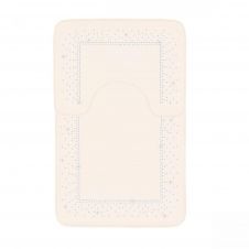 2PC SPARKLE MEMORY BATH MAT CREAM - 41167143