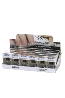 3 in 1 Nail Care Shine Treatment – Top Coat, Base Coat & Nail Hardener - Pack of 24 Pcs (Price Per Piece)