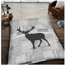 3d Throw Stag Grey