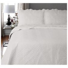 3pc Plain Bed Spread Arcade Silver3pc Plain Bed Spread Arcade Silver
