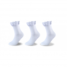 3pk Girls Lace Socks
