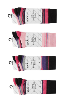 Active Star Ladies Socks Radiant Stripe (Pack of 3 pairs)