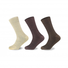 3pk Mens Cotton Rich Big Foot Non-elastic Socks