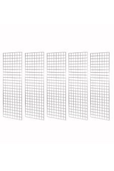 5 Chrome Mesh Grid Wall Panel
