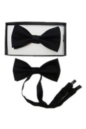 Black Bow Tie with Gift Box