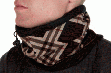 Unisex Check Neck Warmer (12 Pcs)