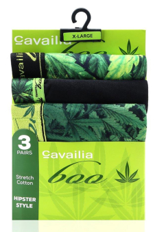 Active Star All Over Leaf Print Boxer Shorts (Pack of 3)