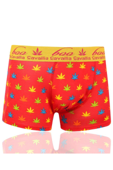 Active Star Bold Graphic Leaf Print Boxer Shorts (Pack of 3)
