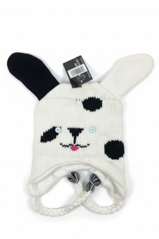 Active Star Dog Face Knitted Trapper Hat