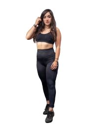 ACTIVE STAR Adult Activewear High Waist Gym Black Leggings