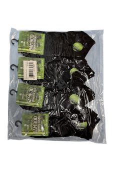 Active Star Ladies Bamboo Trainer Socks Black (Pack of 3 Pair)