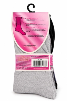 Active Star Ladies Flexi Top Diabetic Argyle Socks (Pack of 3 Pair)