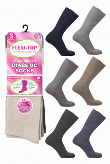 Active Star Ladies Flexi Top Diabetic Socks Melange (Pack of 3 Pair)