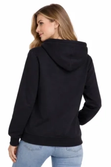 Active Star Ladies Pullover Hoodie (Jet Black)