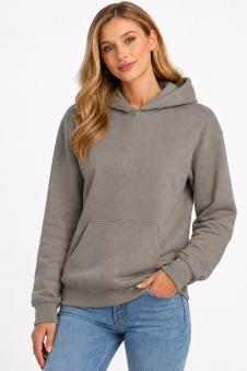 Active Star Ladies Pullover Hoodie (Cloud Grey)