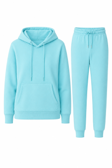 Active Star Ladies Sky Blue Pullover Hoodie Tracksuit