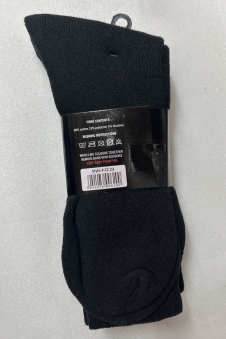Active Star Men Black Cotton Rich Sport Socks (Pack of 3 Pairs)