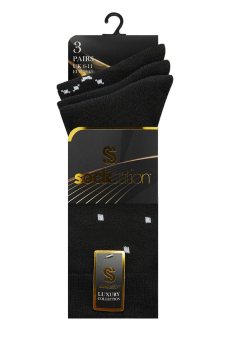 Active Star Men Dotted Horizon Suit Socks (Pack of 3 Pairs)